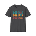 Dog Dad Retro Paw Graphic T-Shirt