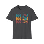 Dog Dad Retro Paw Graphic T-Shirt