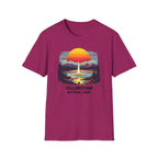 Yellowstone National Park T-Shirt — Retro Geyser Sunset Outdoor Tee