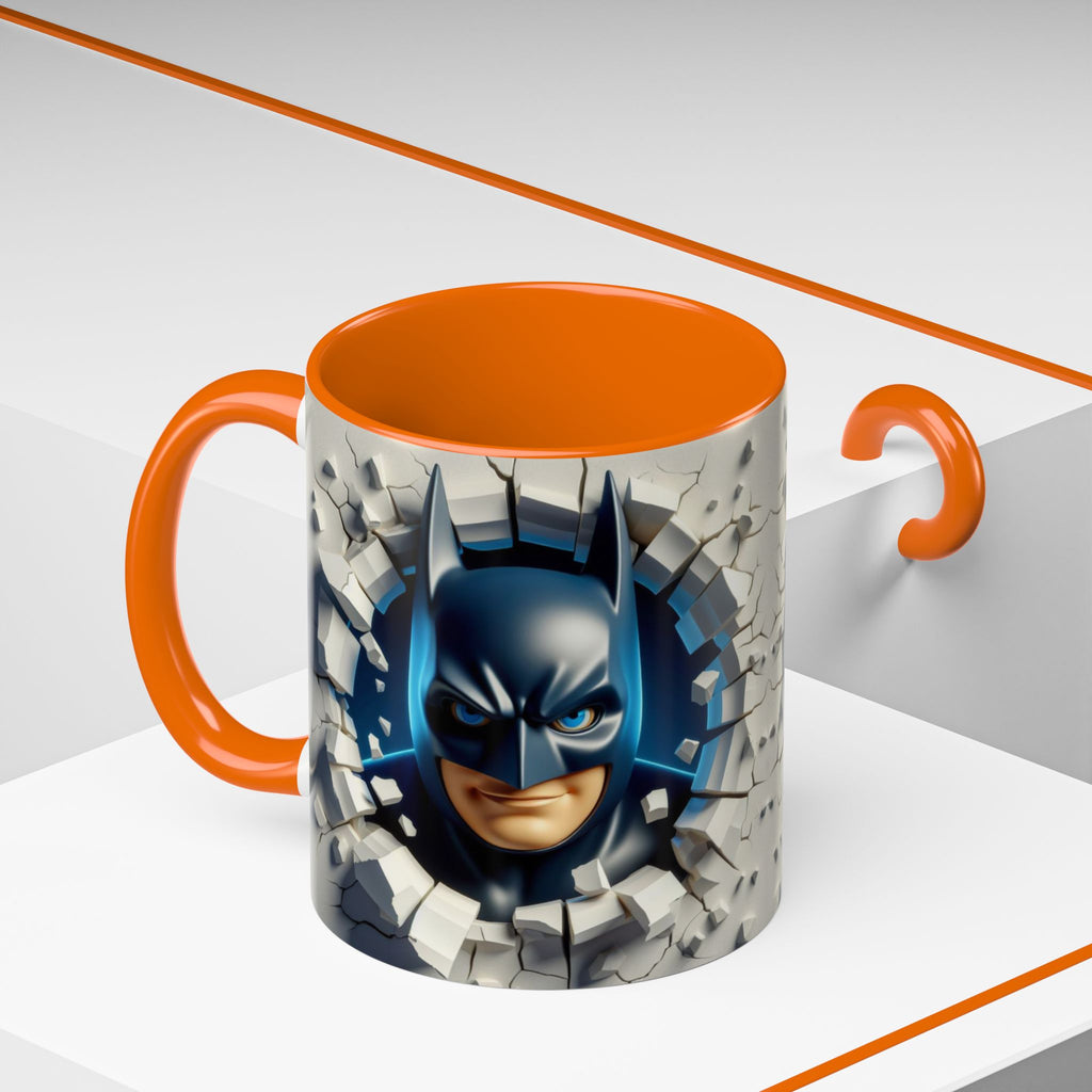 Batman "Break Through" Accent Mug — Superhero Coffee Cup (11/15oz)