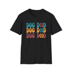 Dog Dad Retro Paw Graphic T-Shirt
