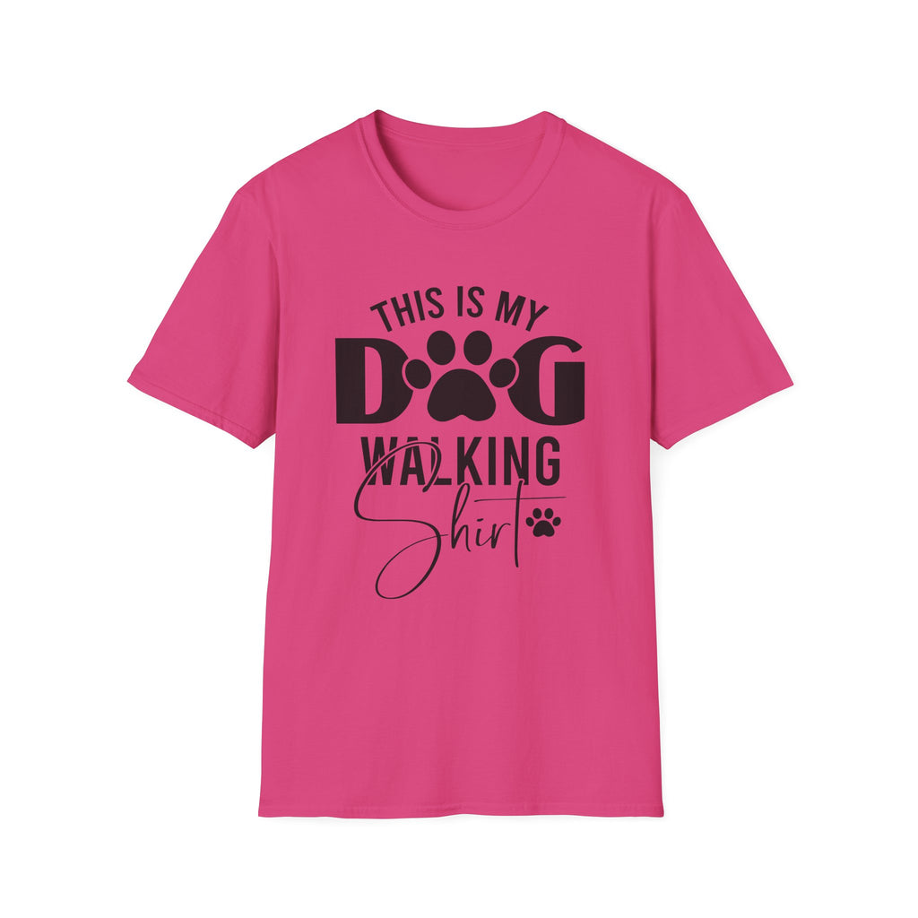 Dog Walking T-Shirt — "This Is My Dog Walking Shirt" Pet Lover Tee