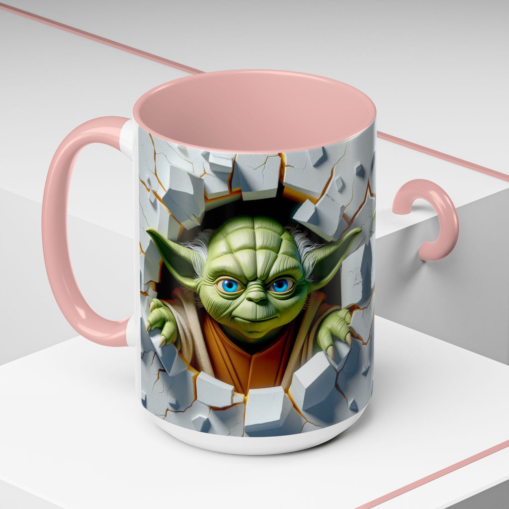 Yoda Break Through Accent Coffee Mug (11/15oz)