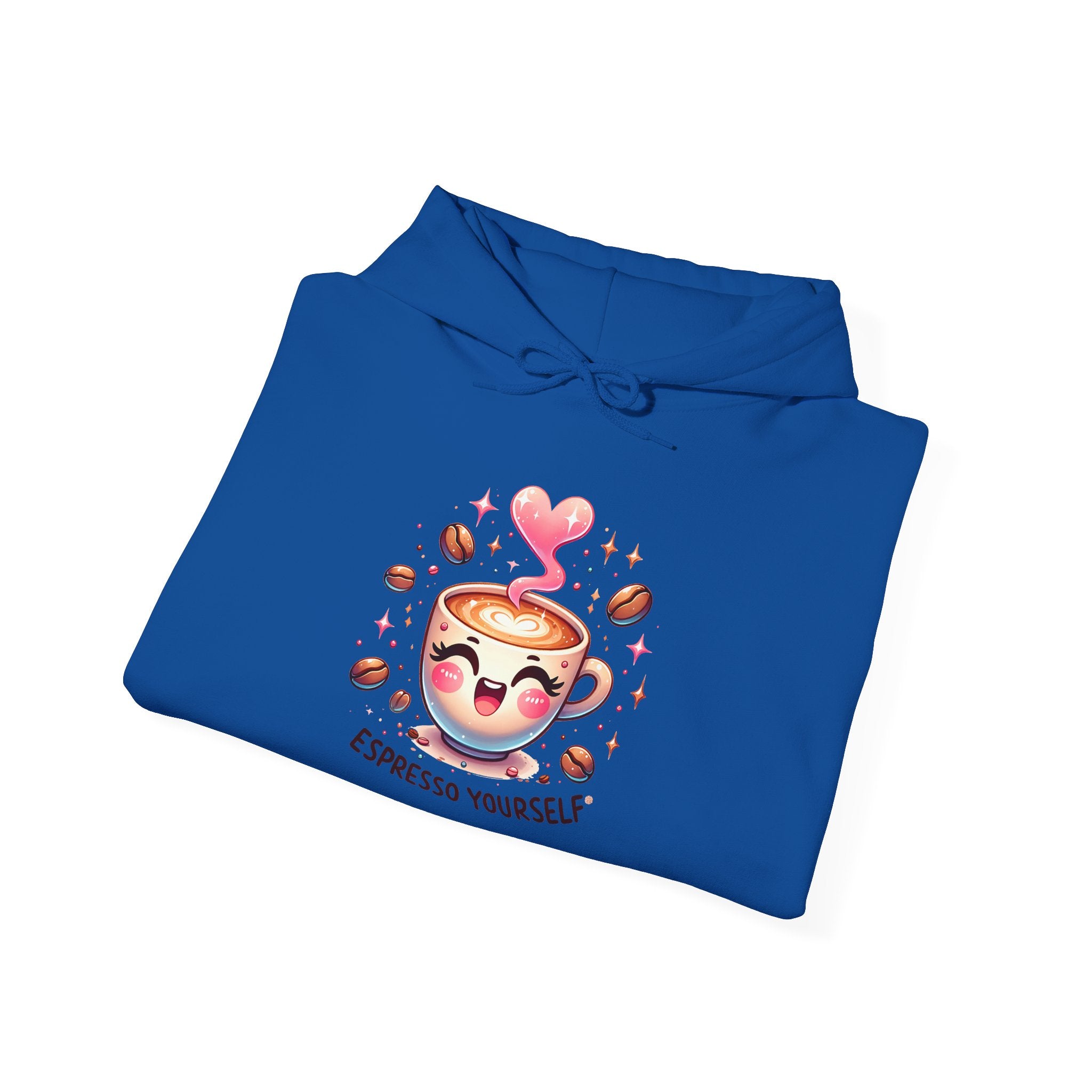 Espresso Yourself Hoodie - Cute Coffee Cup Graphic Hoodie for Coffee Lovers