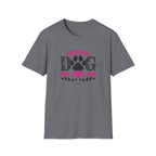 Proud Dog Mom T-Shirt – Pink Paw Graphic Tee for Dog Lovers