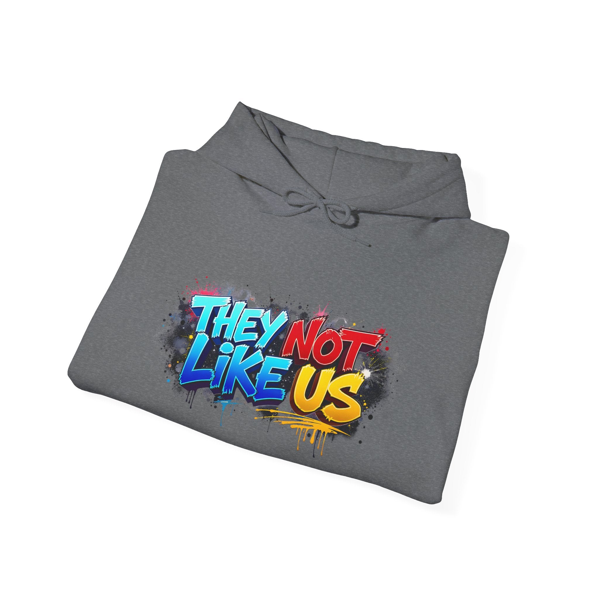 They Not Like Us Hoodie – Graffiti Streetwear Pullover Hoodie