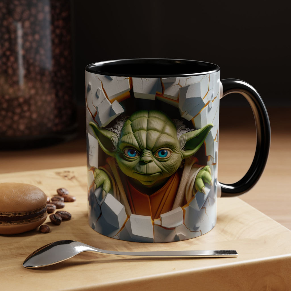 Yoda Break Through Accent Coffee Mug (11/15oz)