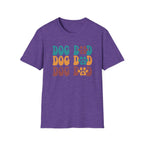 Dog Dad Retro Paw Graphic T-Shirt