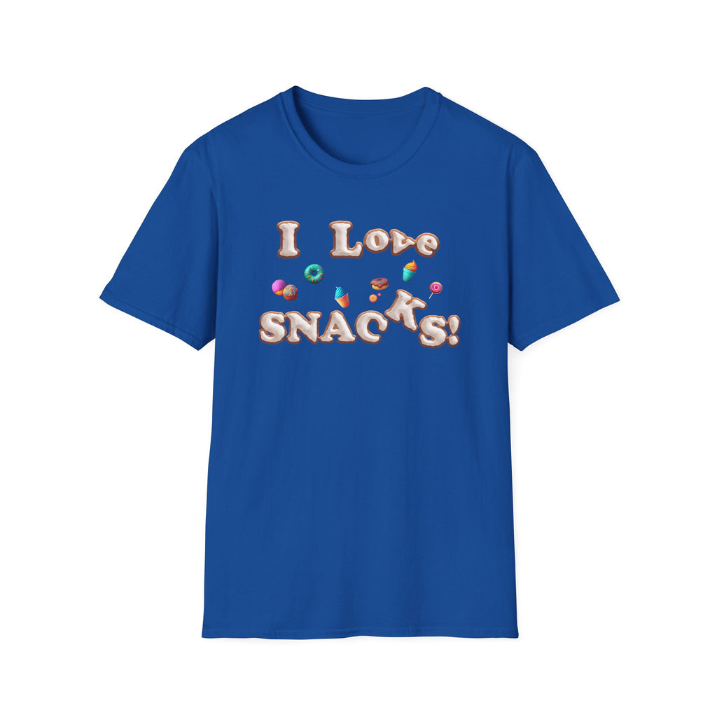 I Love Snacks T-Shirt — Cute Snack Lover Graphic Tee