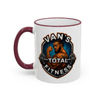Van's Total Fitness Logo Mug - Accent Rim & Handle 11oz/15oz