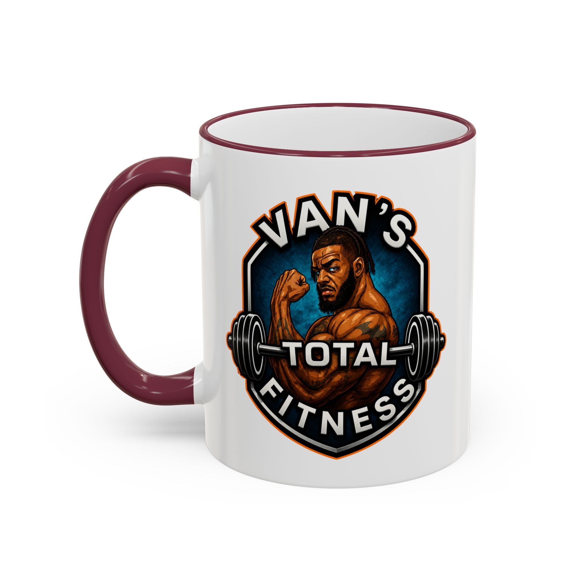 Van's Total Fitness Logo Mug - Accent Rim & Handle 11oz/15oz