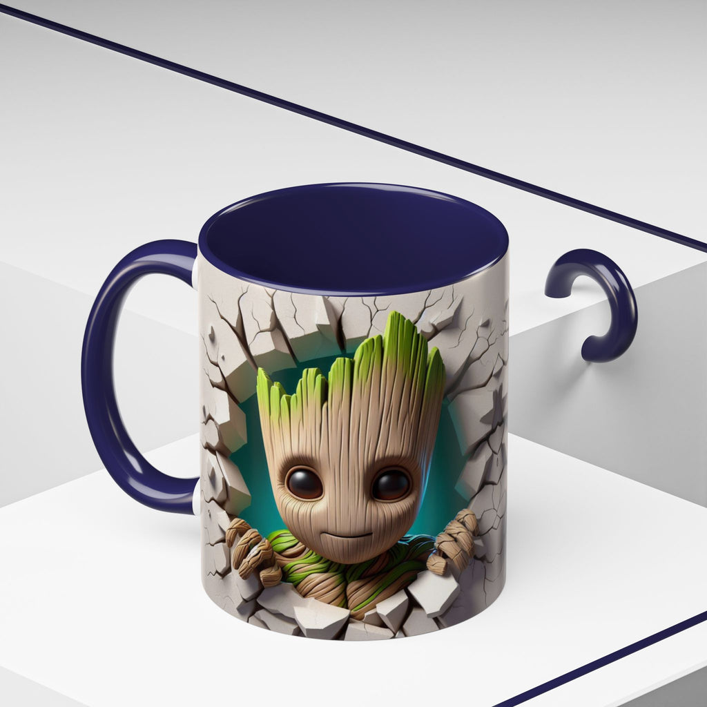 Baby Groot "Break Through" Accent Coffee Mug — Cute Guardians of the Galaxy Pop Art Gift (11/15 oz)