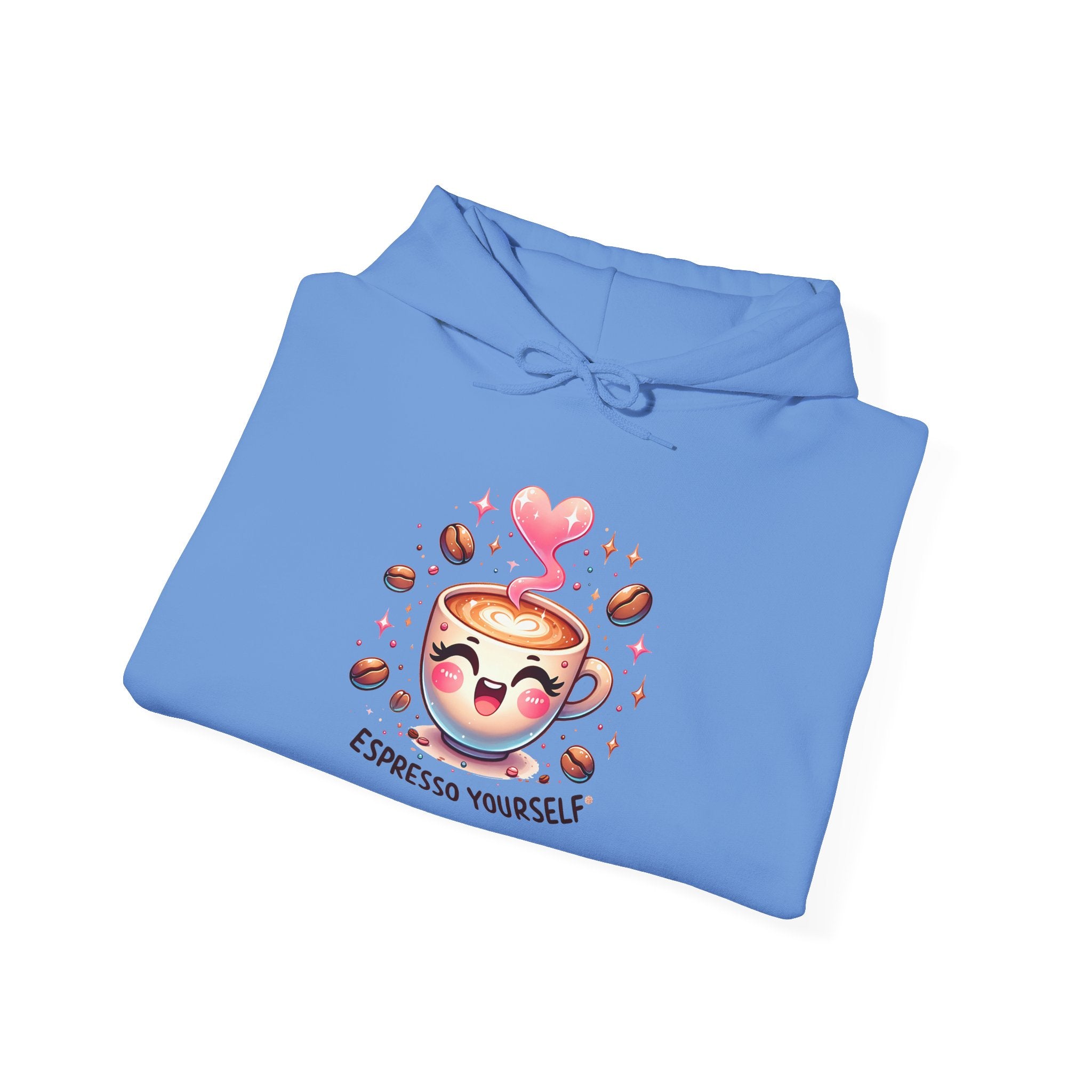 Espresso Yourself Hoodie - Cute Coffee Cup Graphic Hoodie for Coffee Lovers