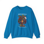 Dope Black Nurse Crewneck Sweatshirt – "Nurse Living Her Best Life" Graphic Black Afro
