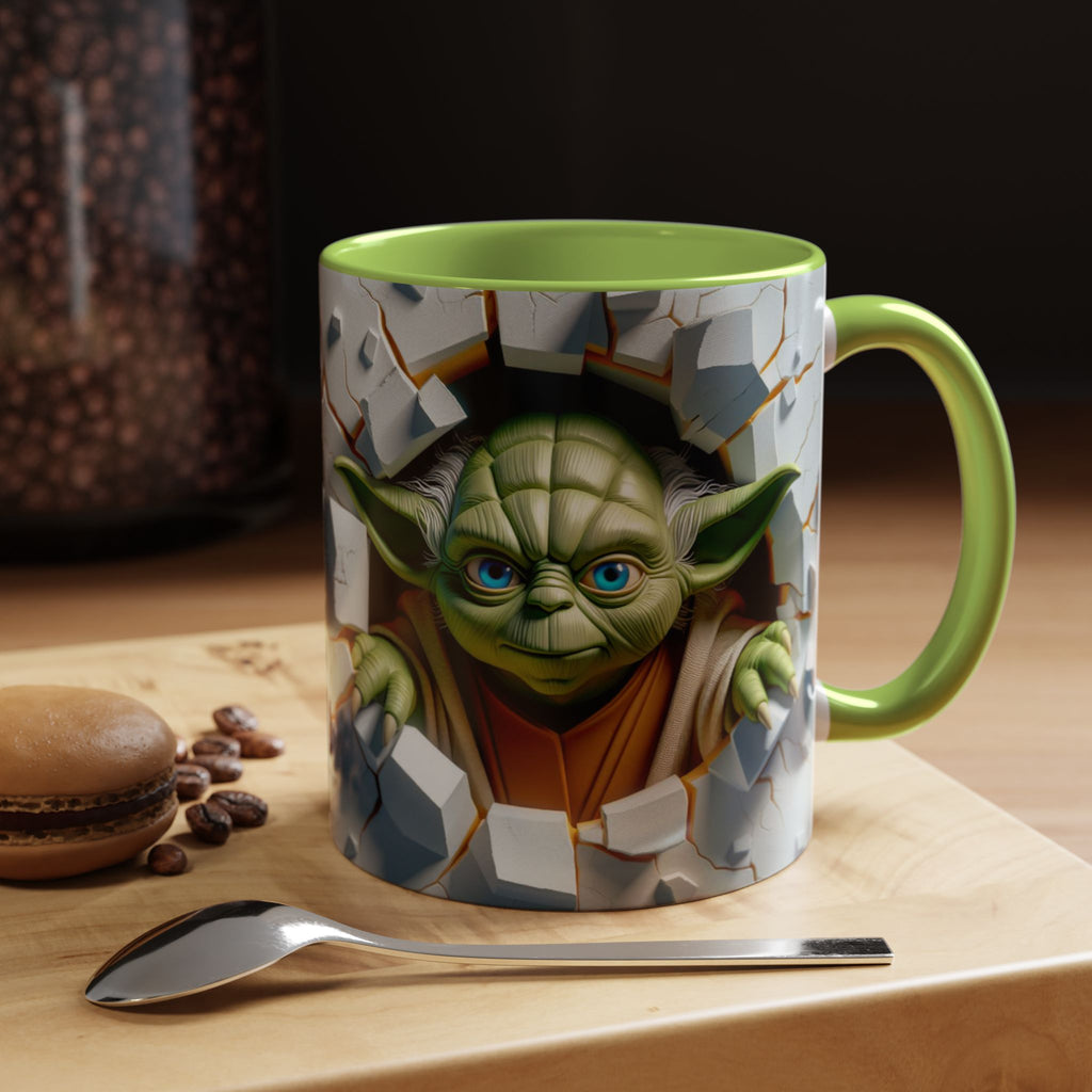 Yoda Break Through Accent Coffee Mug (11/15oz)