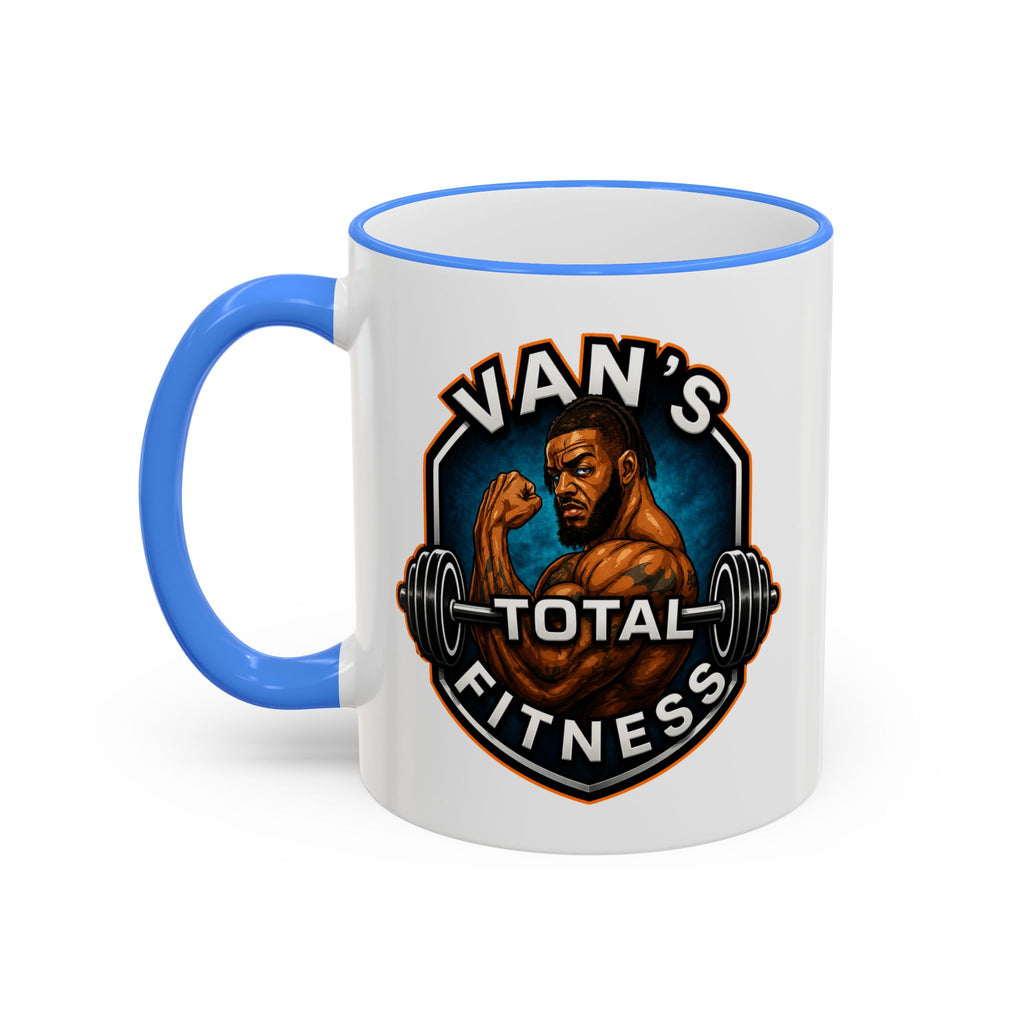 Van's Total Fitness Logo Mug - Accent Rim & Handle 11oz/15oz