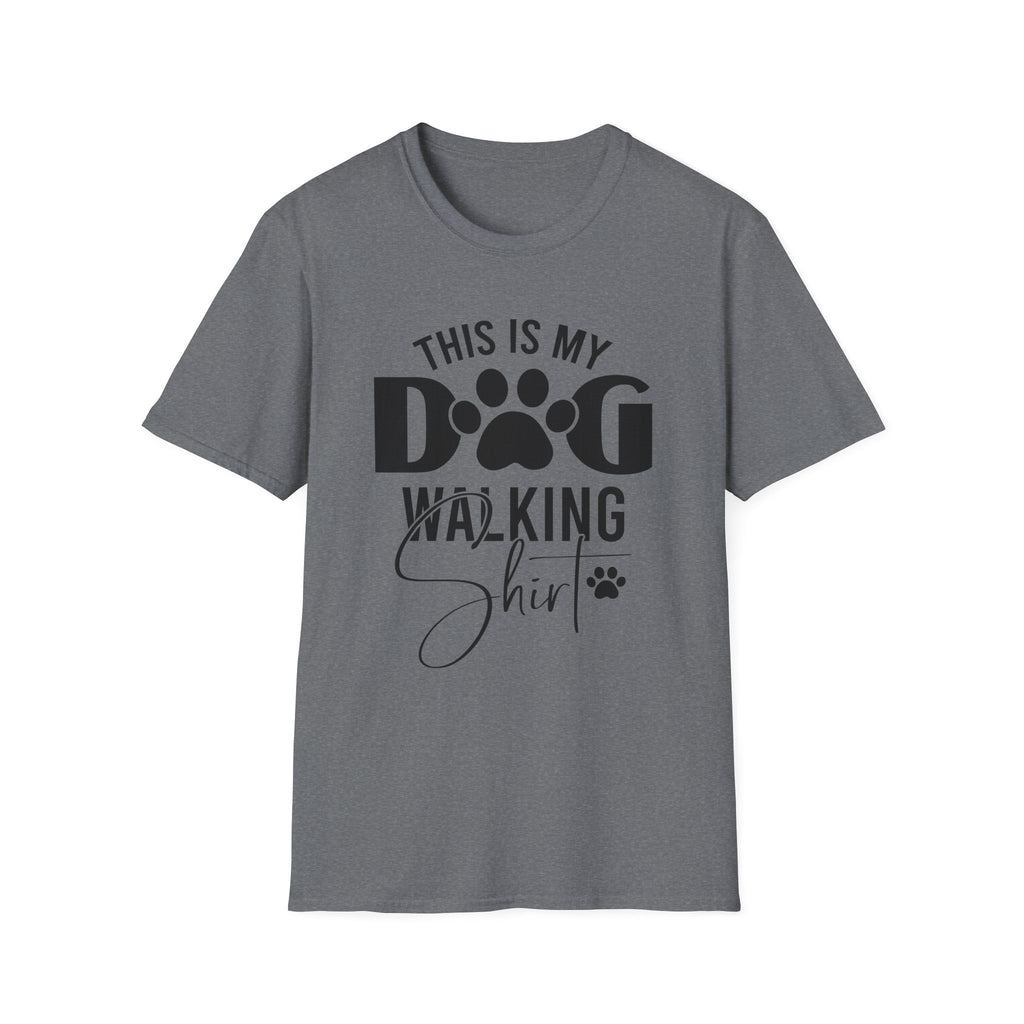 Dog Walking T-Shirt — "This Is My Dog Walking Shirt" Pet Lover Tee