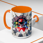 Power Rangers Coffee Mug — Retro Superhero Team Design (11/15 oz)