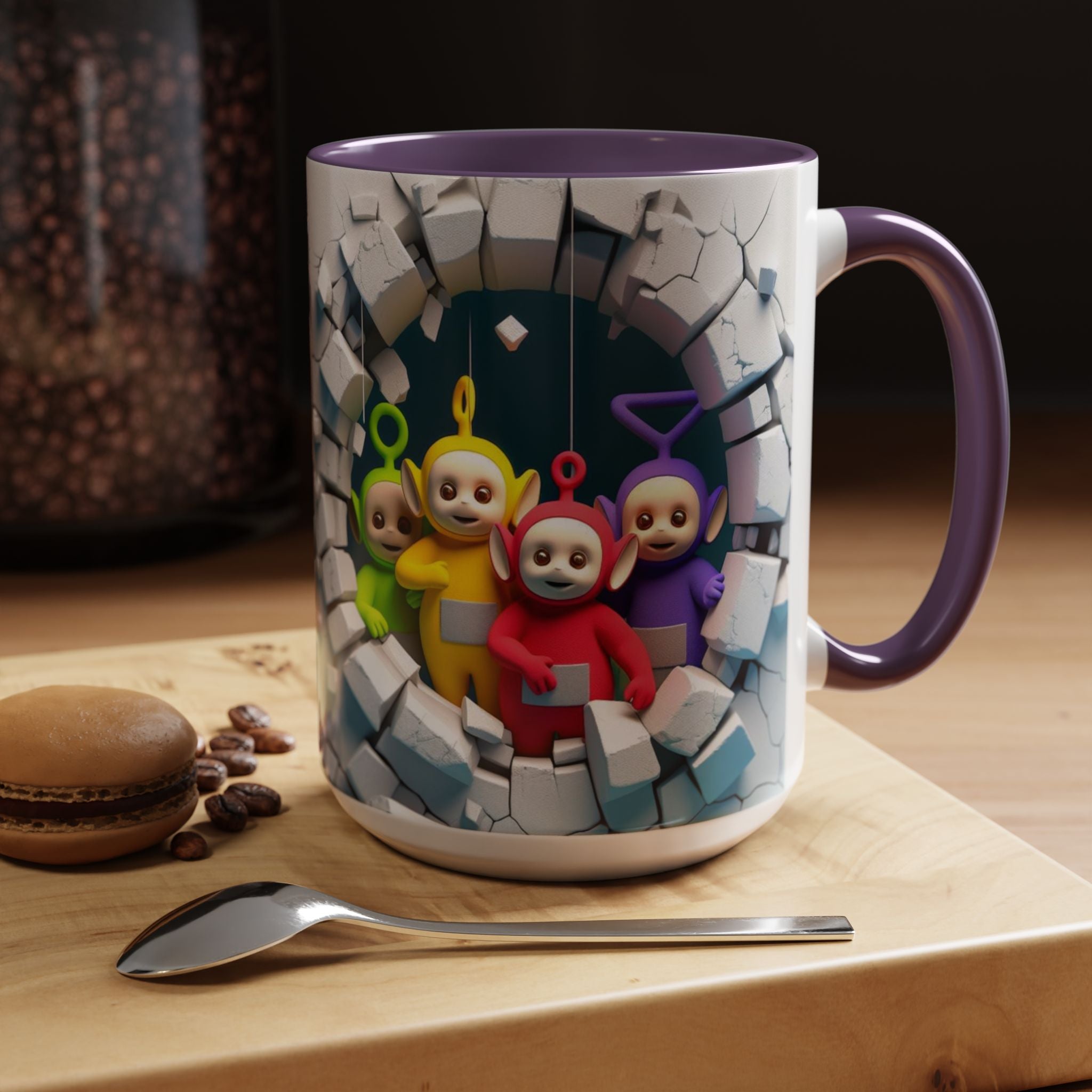 Teletubbies Tunnel Coffee Mug — Cute Retro Kids TV Character Design (11/15oz)