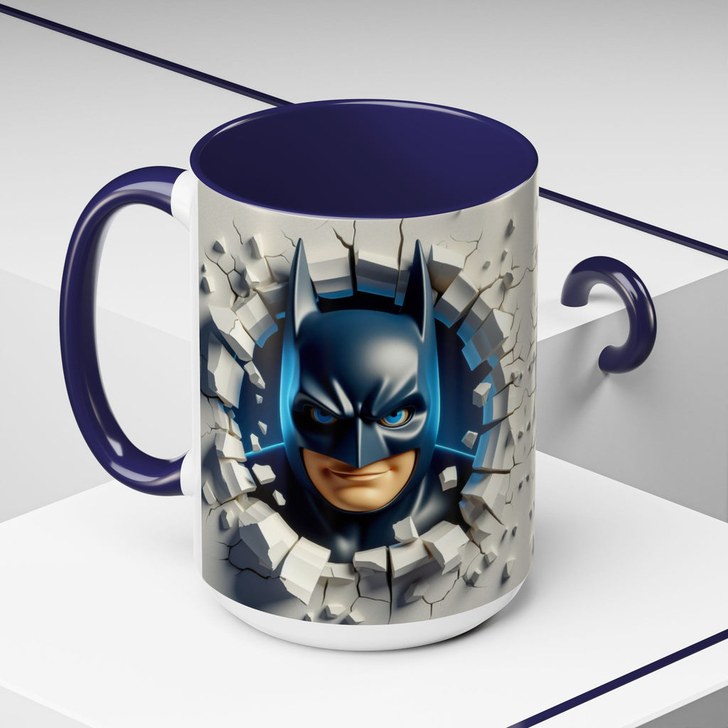 Batman "Break Through" Accent Mug — Superhero Coffee Cup (11/15oz)