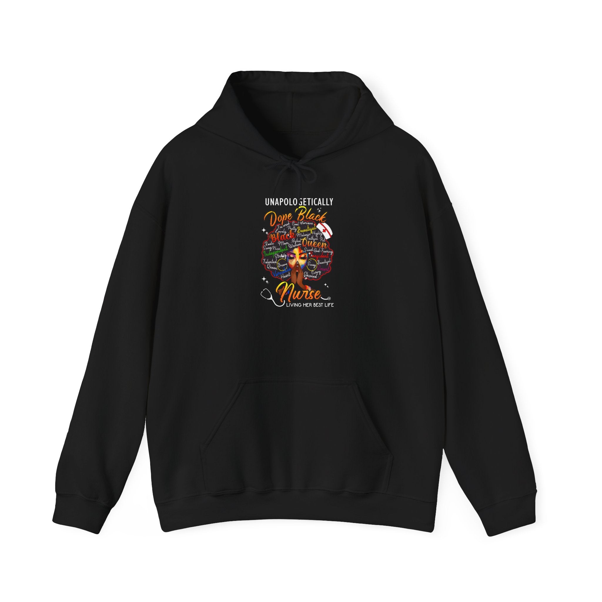 "Unapologetically Dope Black Nurse" Inspirational Pullover — Nurse Hoodie