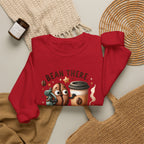 Coffee Crewneck Sweatshirt — “Bean There, Brewed That” Cute Coffee Bean Design