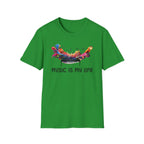 Music Is My Life T-Shirt — Colorful Piano Splash Graphic Tee