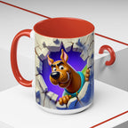 Scooby-Doo "Breaking Through" Accent Coffee Mug (11/15 oz)