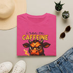 "I Run on Caffeine & Bad Decisions" Coffee Lover Tee — Caffeine Cow T-Shirt