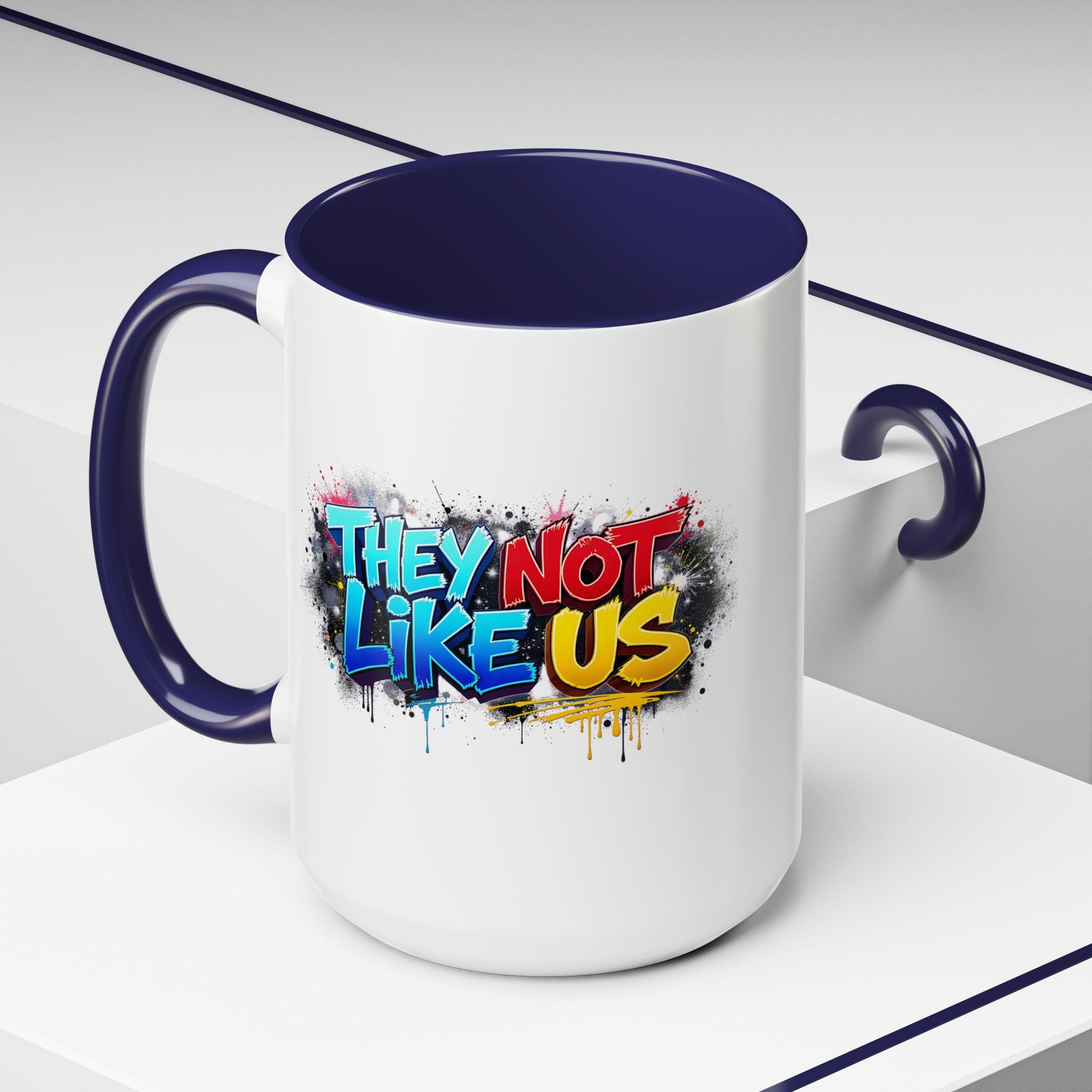They Not Like Us Coffee Mug — Graffiti Accent Mug (11/15oz)