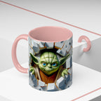 Yoda Break Through Accent Coffee Mug (11/15oz)