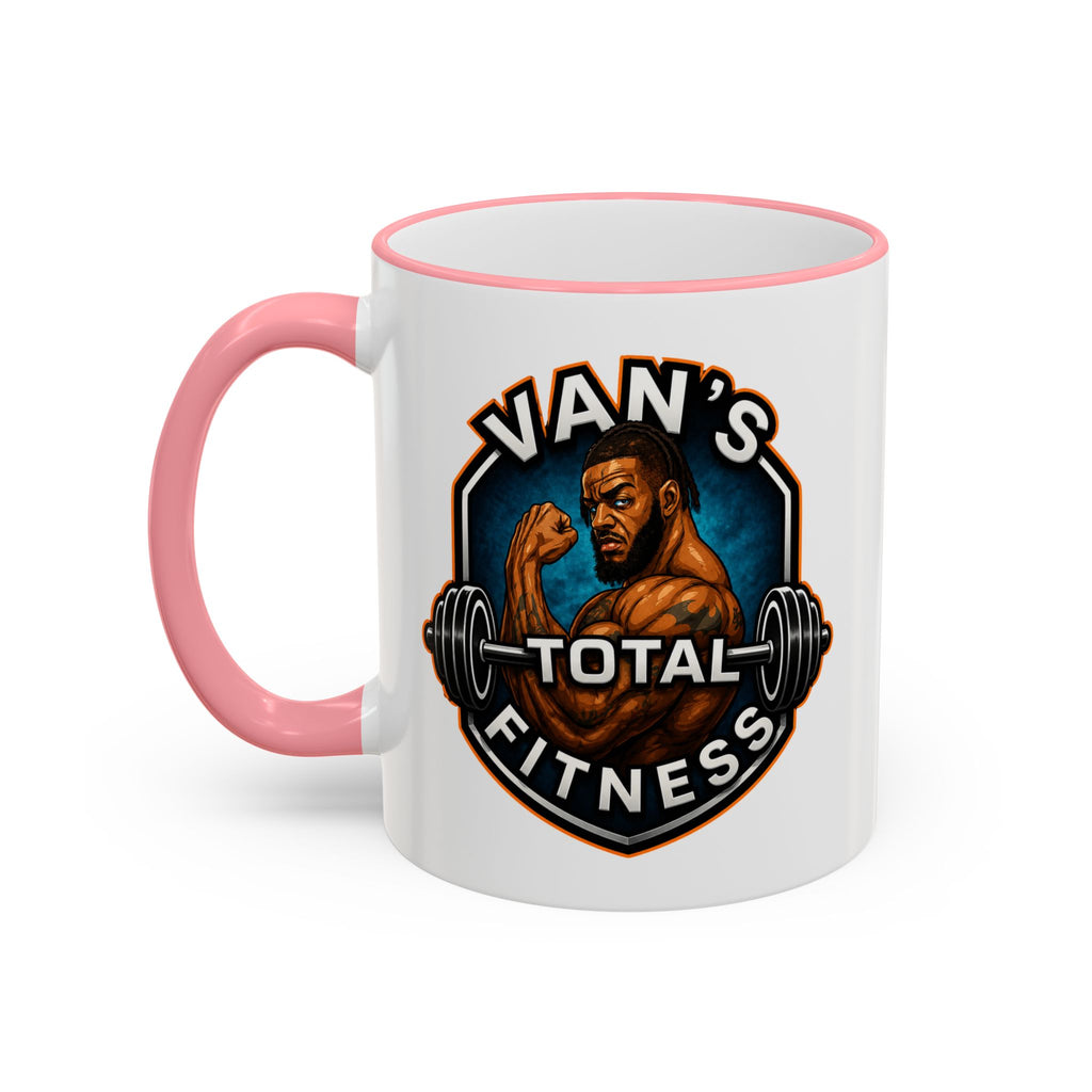 Van's Total Fitness Logo Mug - Accent Rim & Handle 11oz/15oz