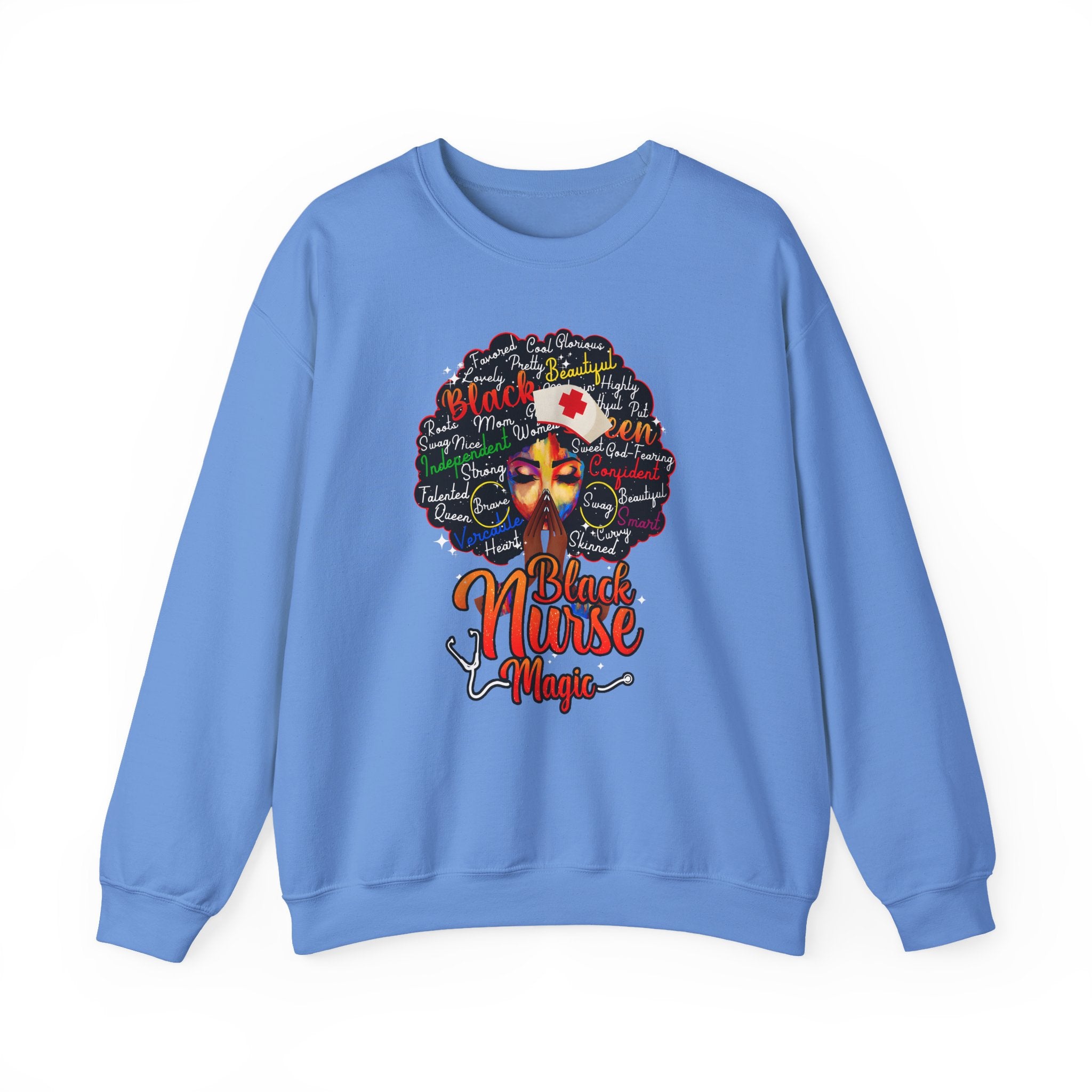 Black Nurse Magic Sweatshirt w/Black Afro