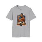 Van's Total Fitness T-Shirt | Muscular Bodybuilder Logo Tee
