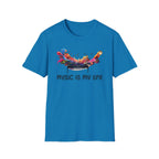 Music Is My Life T-Shirt — Colorful Piano Splash Graphic Tee