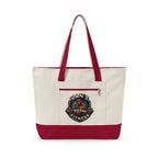 Fitness Logo Canvas Tote Bag — "Van's Total Fitness" Zippered Beach & Gym Tote