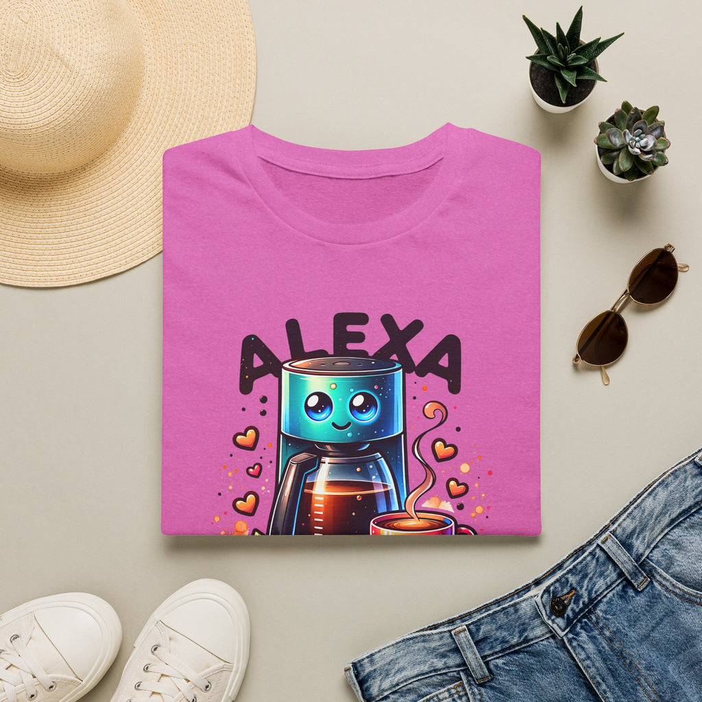 Alexa Coffee Robot T‑Shirt — Cute Brew Me Coffee Tee for Coffee Lovers