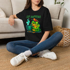 Sip Happens Frog T-Shirt — Funny Coffee Lover Tee