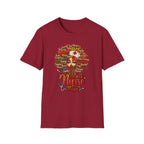 Black Nurse Magic T-Shirt — Nurse w/Brown Afro Illustration with Inspirational Words