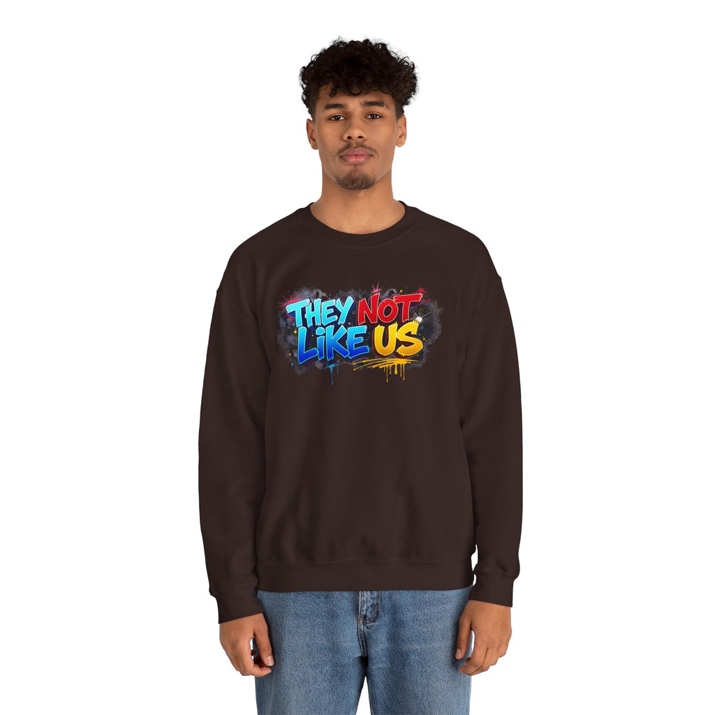 "They Not Like Us" Street Art Graphic — Crewneck Sweatshirt
