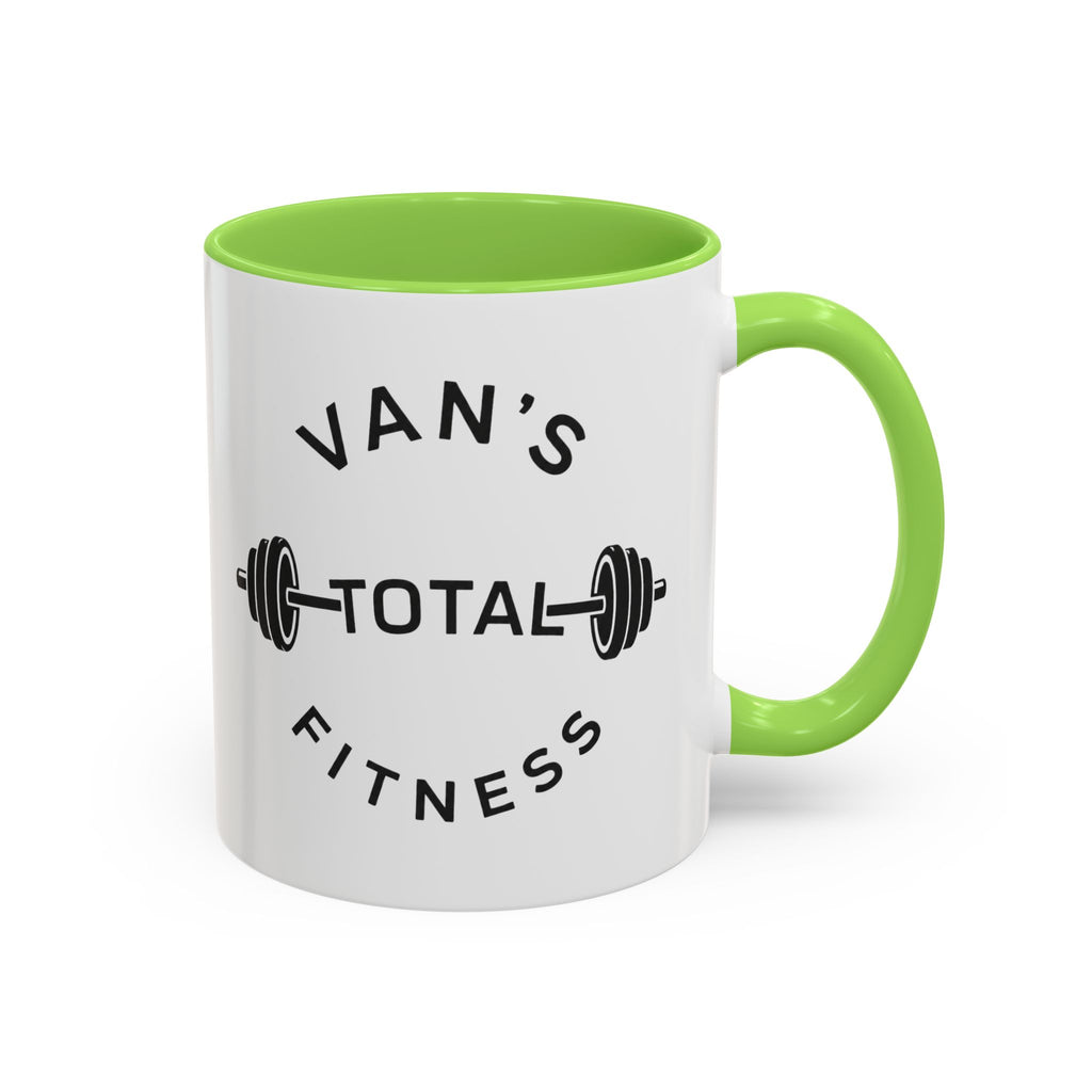 Van's Total Fitness Coffee Mug (11oz/15oz) — Gym Barbell Ceramic Mug