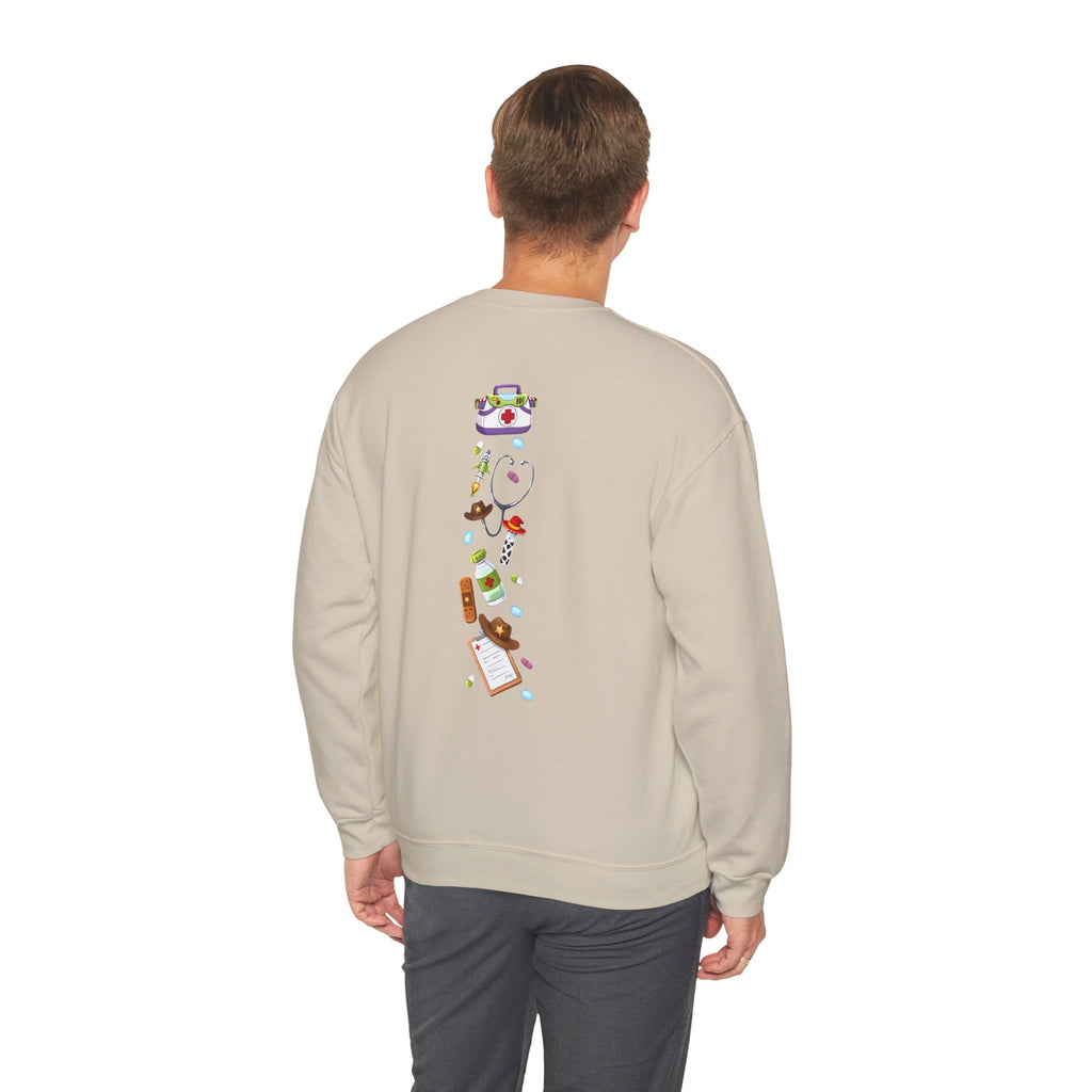 Nurse Story Sweatshirt — Cute Medical Cartoon Crewneck for Nurses