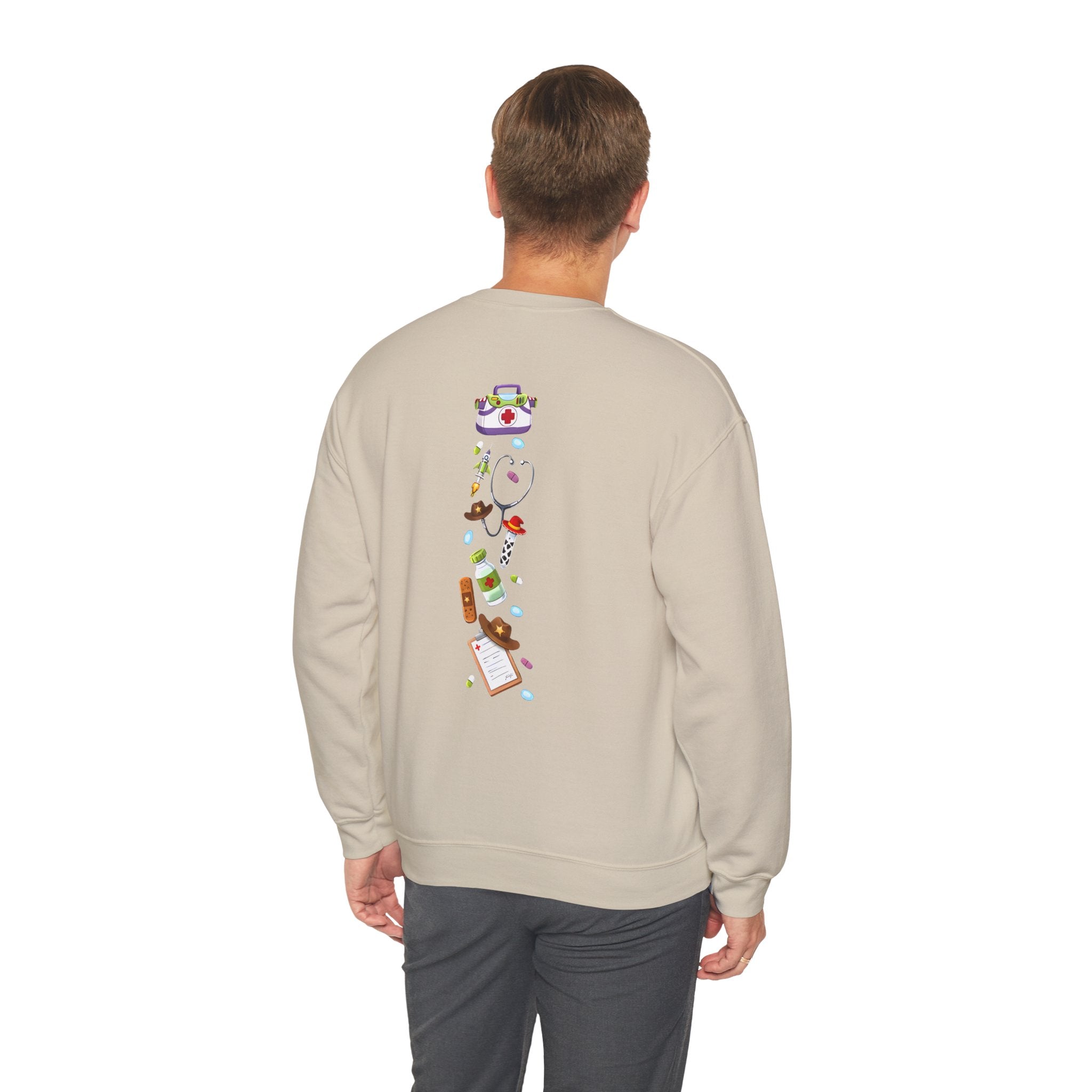 Nurse Story Sweatshirt — Cute Medical Cartoon Crewneck for Nurses
