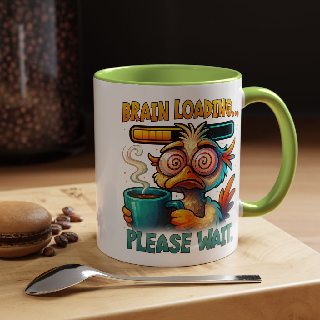 "Brain Loading... Please Wait" Funny Morning Mug for Coffee Lovers