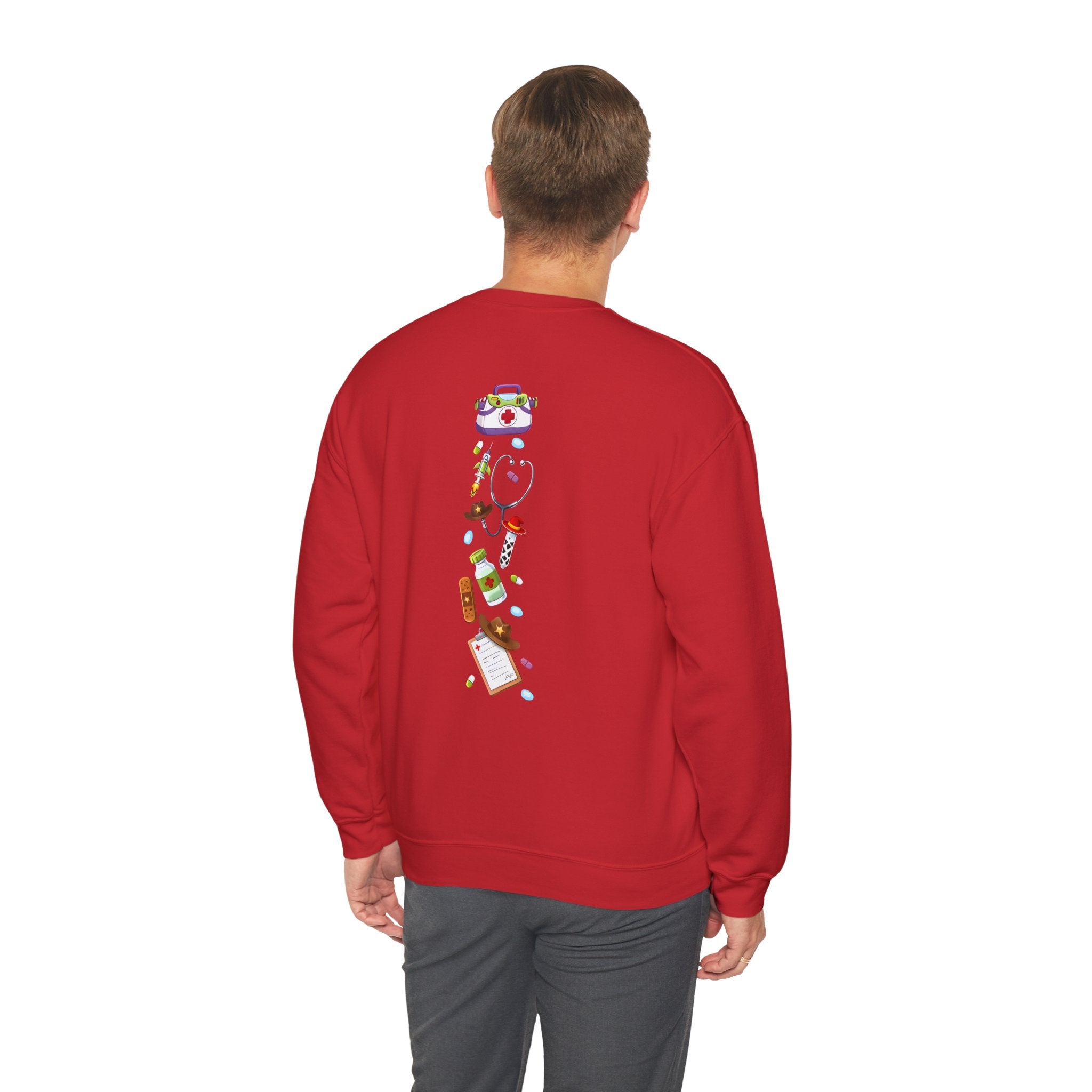 Nurse Story Sweatshirt — Cute Medical Cartoon Crewneck for Nurses
