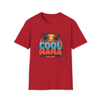 Cool Mama T-Shirt — Retro Palm Sunset Graphic Tee for Moms