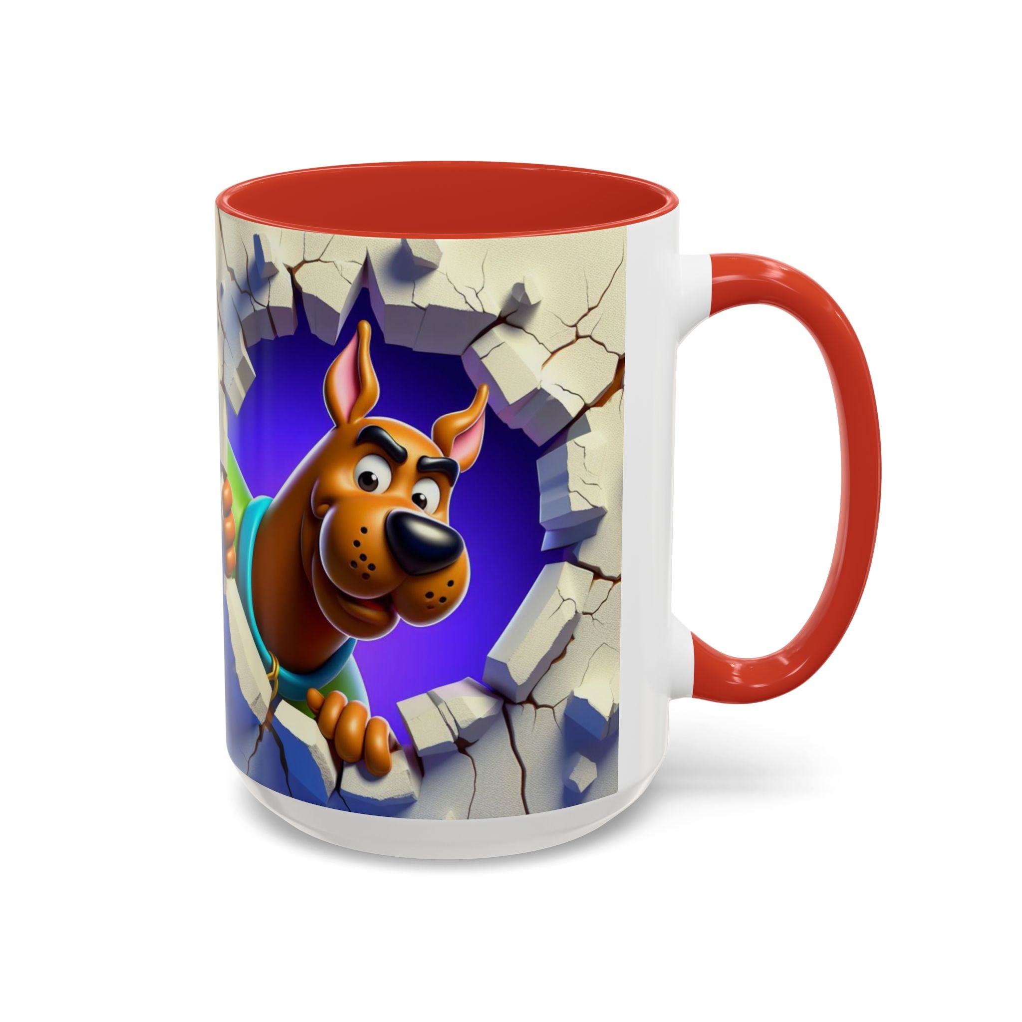 Scooby-Doo "Breaking Through" Accent Coffee Mug (11/15 oz)