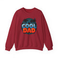 Cool Dad Crewneck Sweatshirt — Retro Night Sky Beach Palm Graphic Dad Shirt for Father’s Day