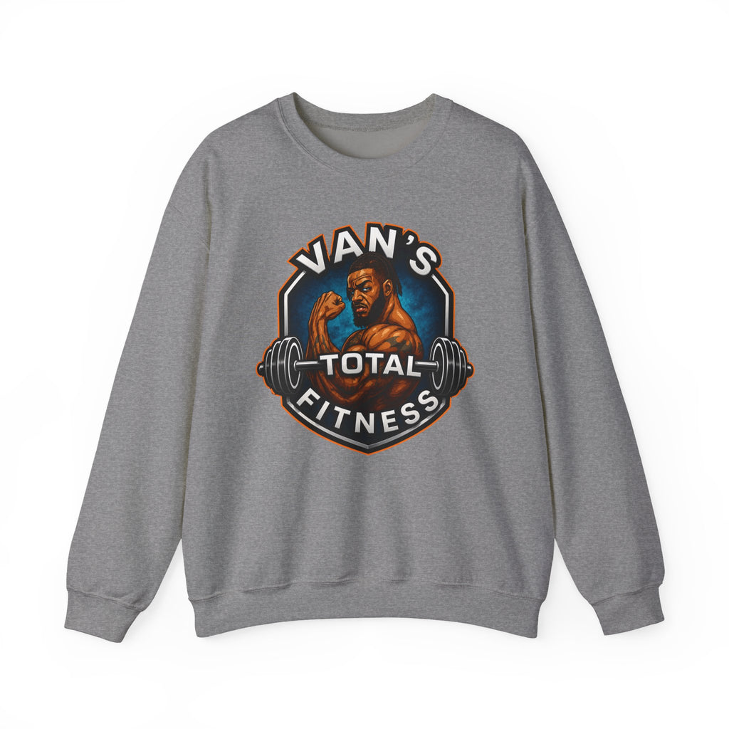 Van's Total Fitness Crewneck Sweatshirt — Gym Logo Pullover for Van's Total Fitness Fans