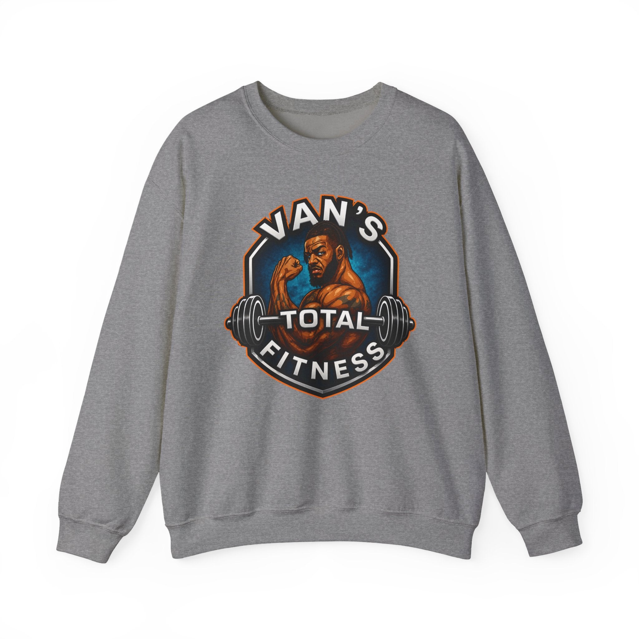 Van's Total Fitness Crewneck Sweatshirt — Gym Logo Pullover for Van's Total Fitness Fans
